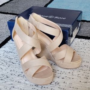 Nude Strappy High Heel Sandals - Size 6